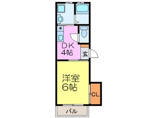 メゾン大手ドゥ－の物件間取画像